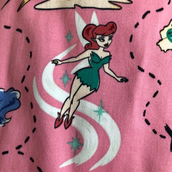Pinup Couture Jenny Skirt - Pink Neverland Mermaid Print -Small - Picture 8 of 15